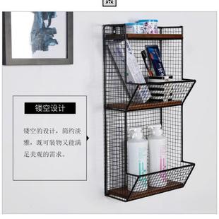 櫜实木板上墙书架置物架复墙壁1AL10188056V铁艺层架G古一字隔板