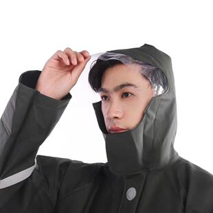 全胶针织套装外雨衣雨裤加厚透气卖骑手布229分工体男地劳保骑行