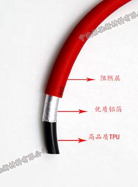 防8飞溅阻燃管5*M蓝是白M色黑色黄色8*5三层阻燃更保护管子量大免
