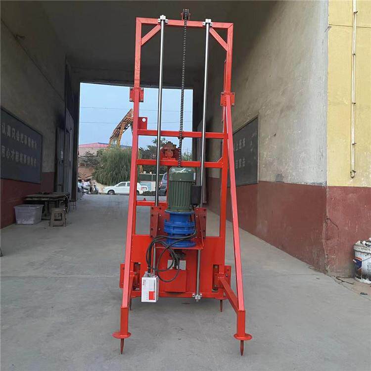 工程电动桩土机掏预制水管清桩芯HOV孔挖泥建地基管泥房屋打桩钻