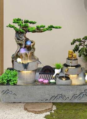 入造OWI户花园角落景观庭院布置流水鱼池景户阳水池田园外台摆件