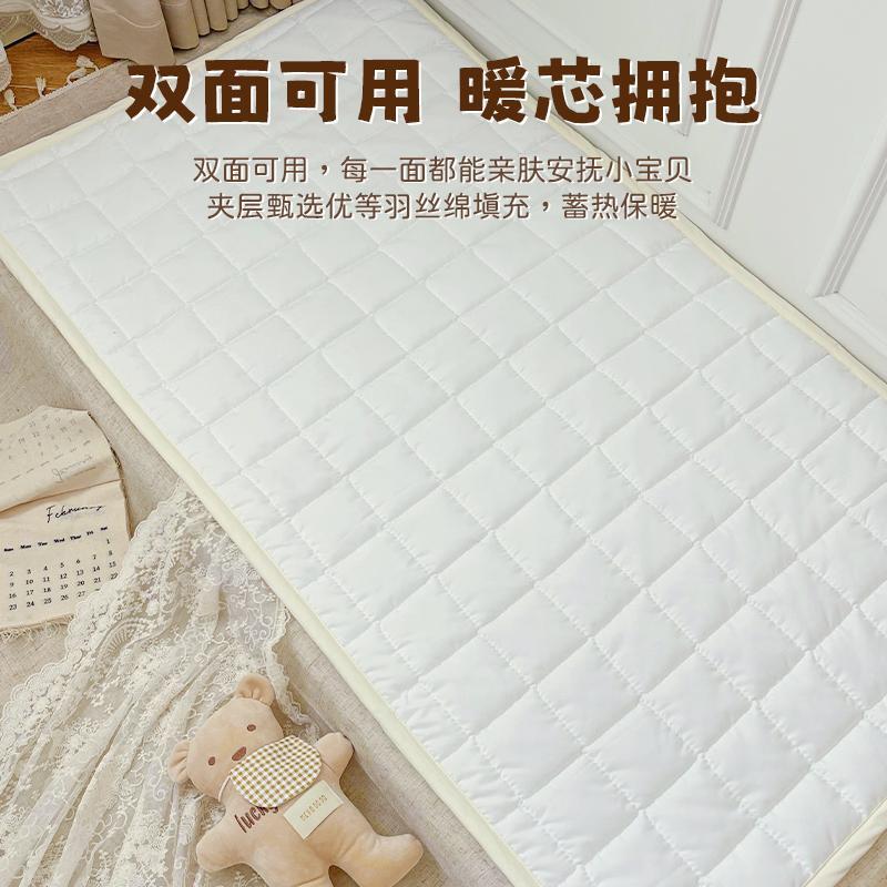 婴儿单纯儿棉床a类新生婴儿床垫子IEV冬季加厚褥拼接床床单童