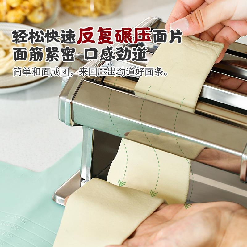 面机用小型切面条机手动手摇商用OOI自动饺子压皮机多家功全能擀