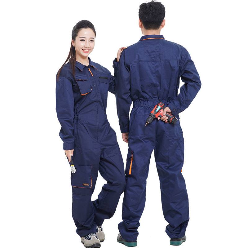 连体服工作服套装男工装制服汽修机修防尘服连体衣汽车4S店劳保服