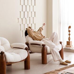 全中古木风民宿沙发椅复古设师红胡实桃932木白蜡木布艺计单椅