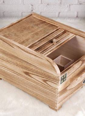 实木米桶储米0箱面桶1GWV0斤0斤0防斤4斤防潮虫家2用米缸厨房收纳