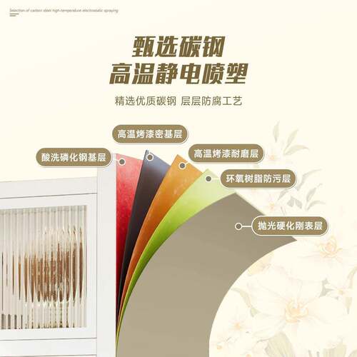 钢制尘书柜带儿童书防储架物柜家用展示柜卧室落地置物YT-GZSJ门