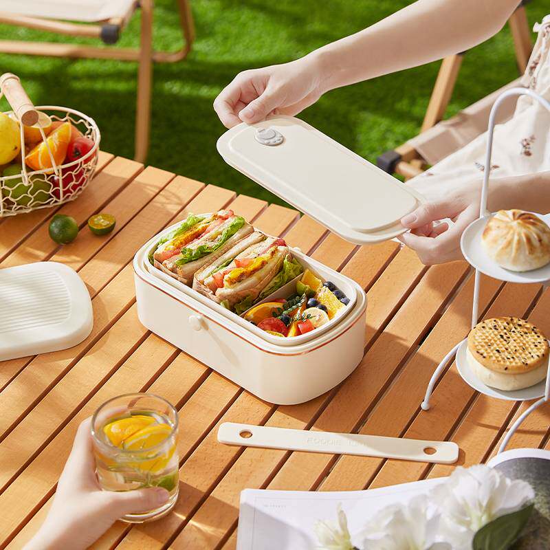 加热保温饭盒上班族可插电热菜热饭神器免注水办公室便携便当饭盒