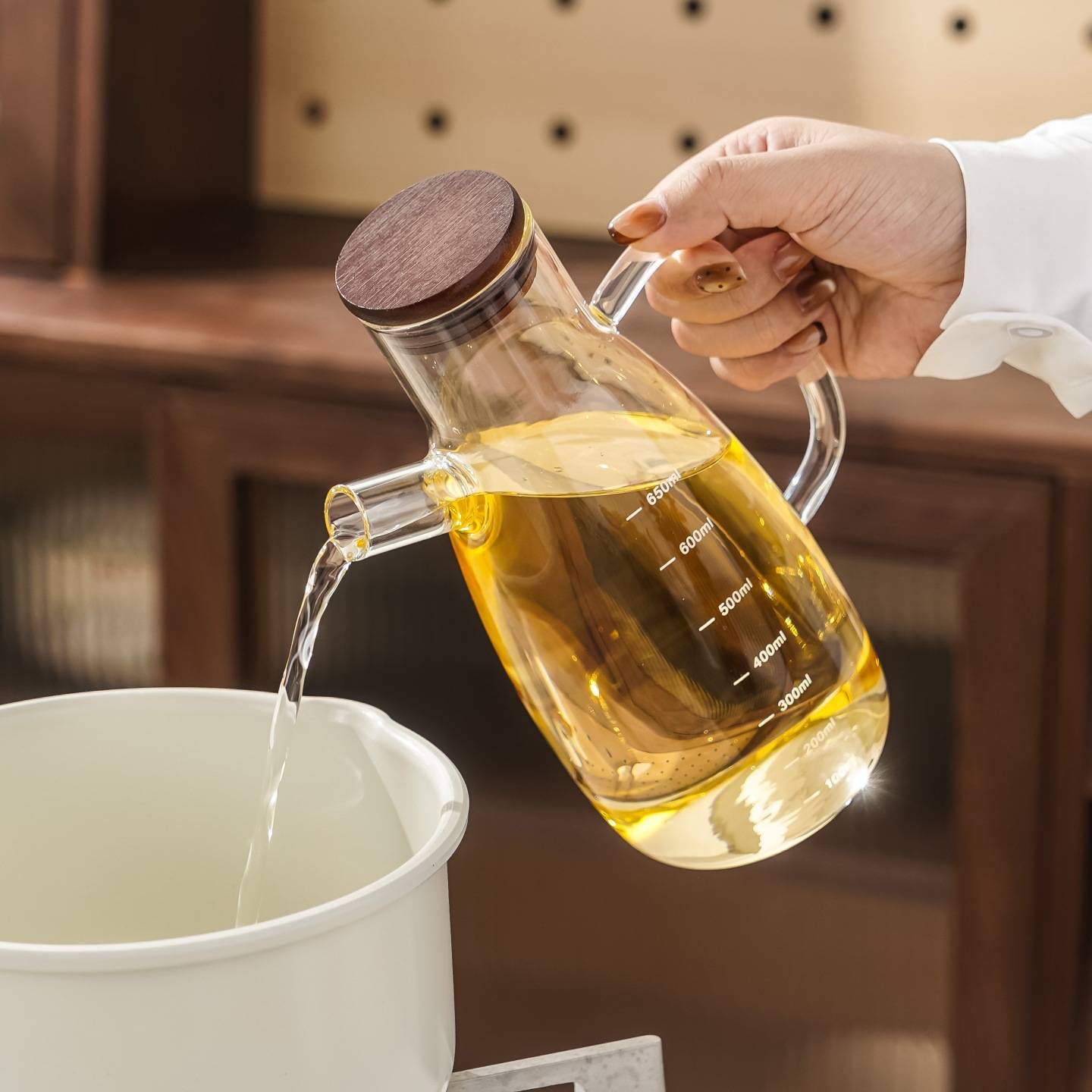 随沐调味罐高颜值油壶厨房不挂油油瓶家用厨房陶瓷调味瓶罐收纳盒