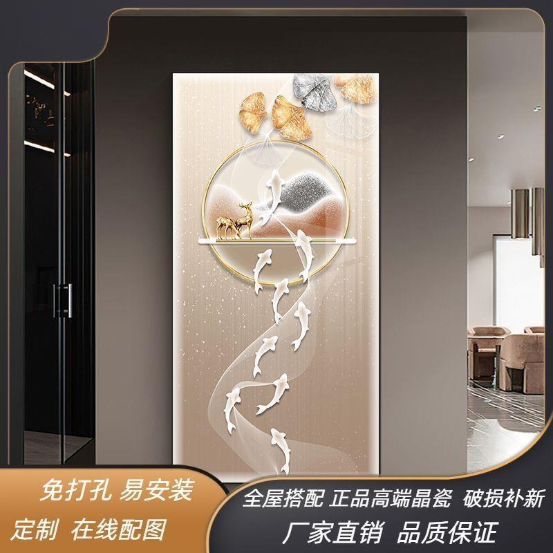 入2025新款带灯装饰画发E光LD灯画现户MKL玄关代轻奢客厅壁画走廊