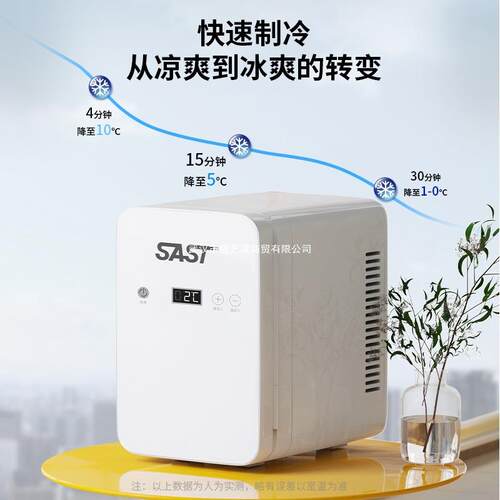 SAQJFT车载迷你小冰箱1v汽车小S型母2乳储奶制8L宿舍单人用冷冷藏