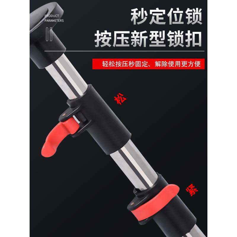 水平仪升降支撑杆微调云台新款伸缩杆通用不锈钢特厚红外线支架子