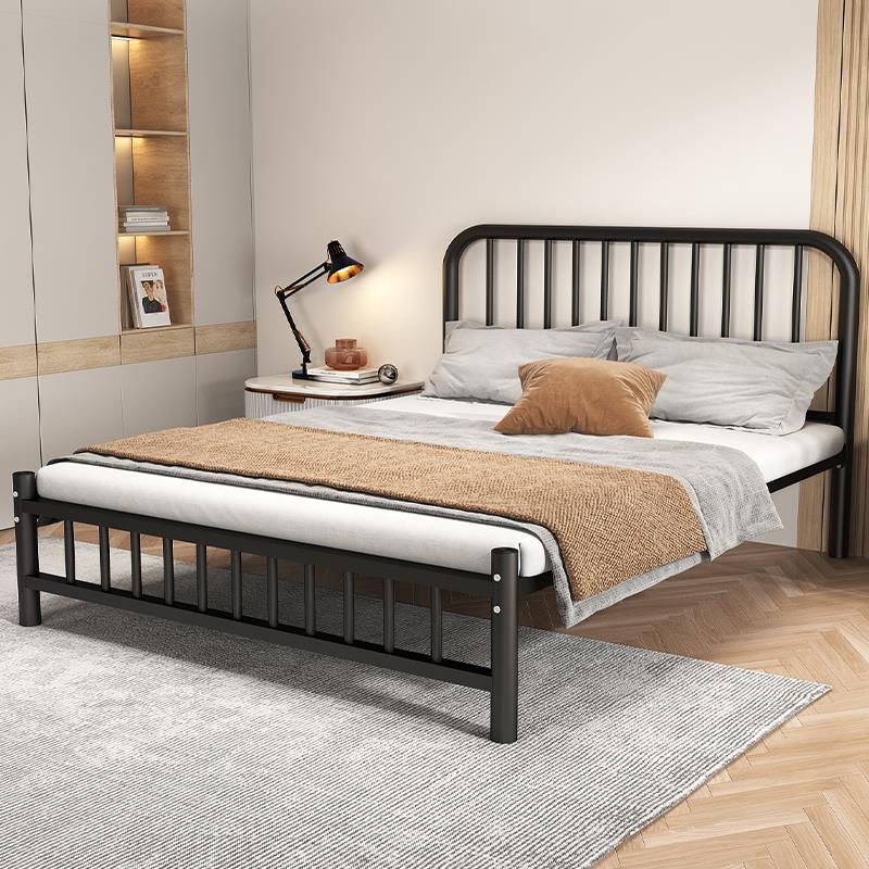 家具铁艺床加厚不锈钢床.m.m双人床单人床现代简约家用铁