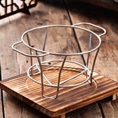 围炉煮茶架子烤茶双耳炉架加厚砂锅支架家用室内烧烤炉架 围炉煮