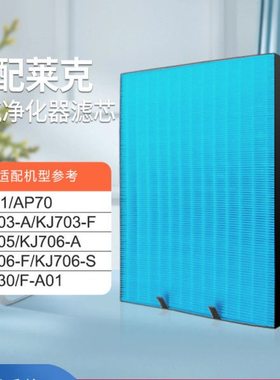 适配LEXY莱克空气净化器滤网KJ703/705/706滤芯301/302/303/AP71