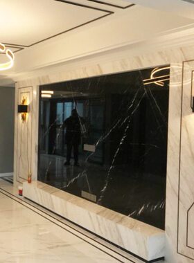 无线壁灯 可充电免布线客厅现代简约轻奢卧室黑色电池壁灯不接线