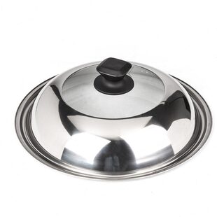 不锈钢锅盖钢化玻璃可立式多用组合盖特厚厨房炒菜锅盖30CM-42CM