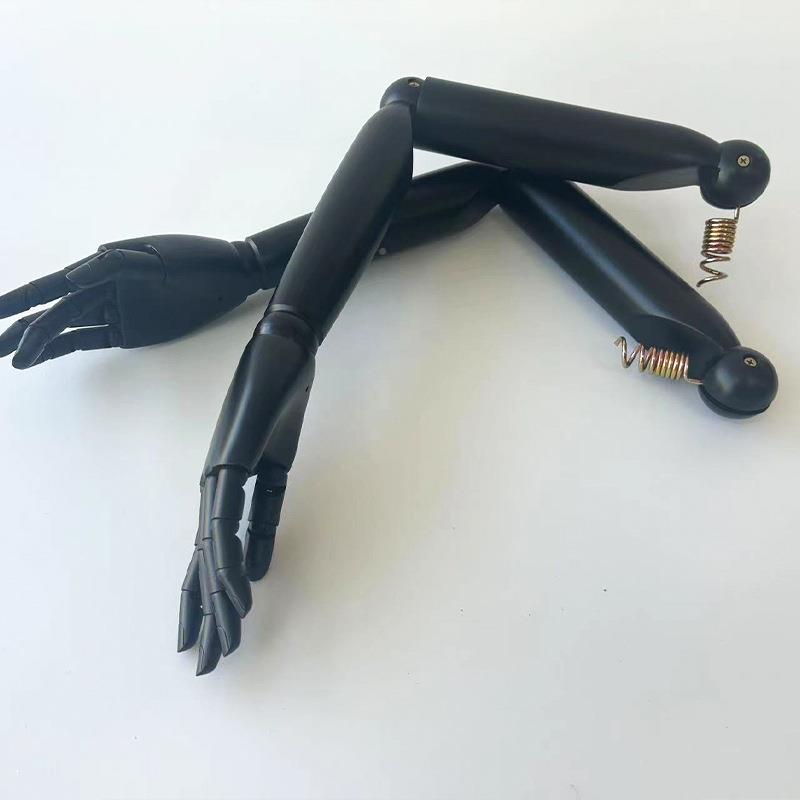 模特道具配件活动实臂008木塑料手活动关节男女人台模臂特架手假