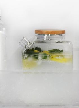 开水冷水壶玻璃耐高温玻壶璃大容量藏冷高家颜值凉FCQ水壶冰箱用