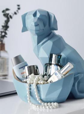 跨财境招狗创电视柜酒件柜装饰nx0143品摆家居客厅意钥匙收纳摆设