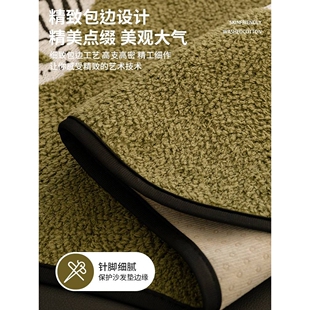 美式复古沙发垫2025新款直排一片式四季通用坐垫子防滑皮沙发盖布