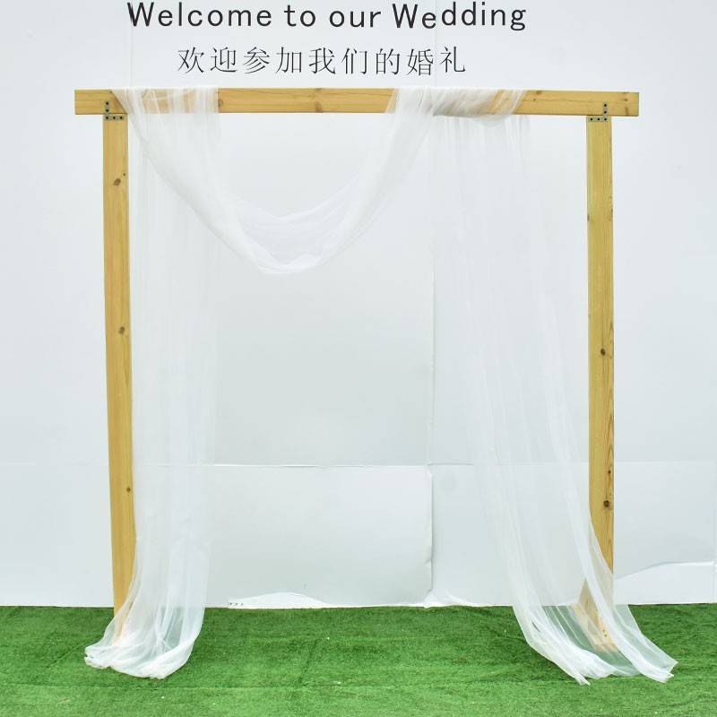 三角形花架森系婚礼拱门仿真花户外绢花装饰布置方形木架婚庆道具