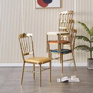 酒店宴会高端餐厅竹节椅竹节子古堡椅户外活婚庆动活动饭店椅拿破