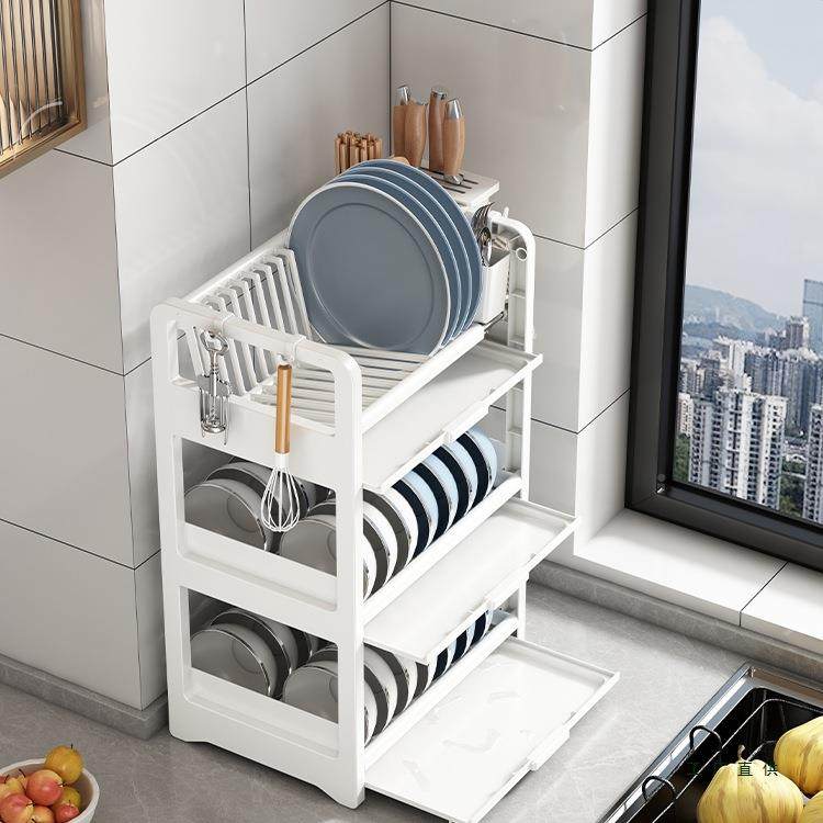 碗碟盘收纳架房碗置物架面碗筷砧板架厨房多功能沥水台架F976J78M