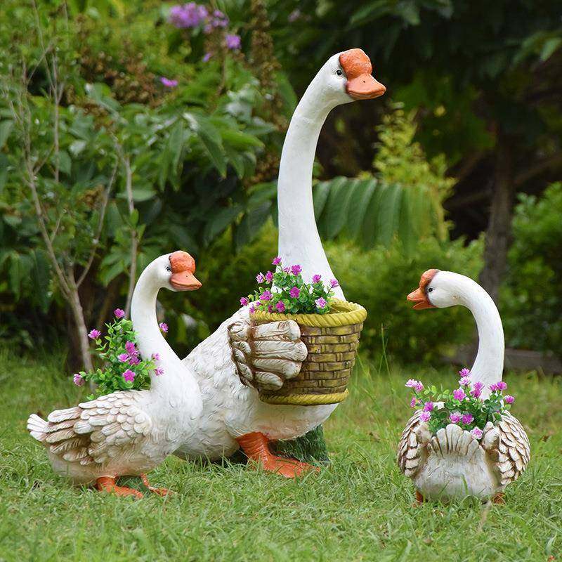 墅户外花园装摆件农场仿真动物白鹅花缸别院855饰园林景观庭雕塑,家居饰品,户外/庭院摆件,淘宝优惠券,粉丝福利购,淘宝优惠卷