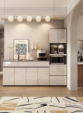 原木奶油风茶餐边柜酒柜一靠墙体矮NTZ柜水柜斗餐厅高柜置物柜储