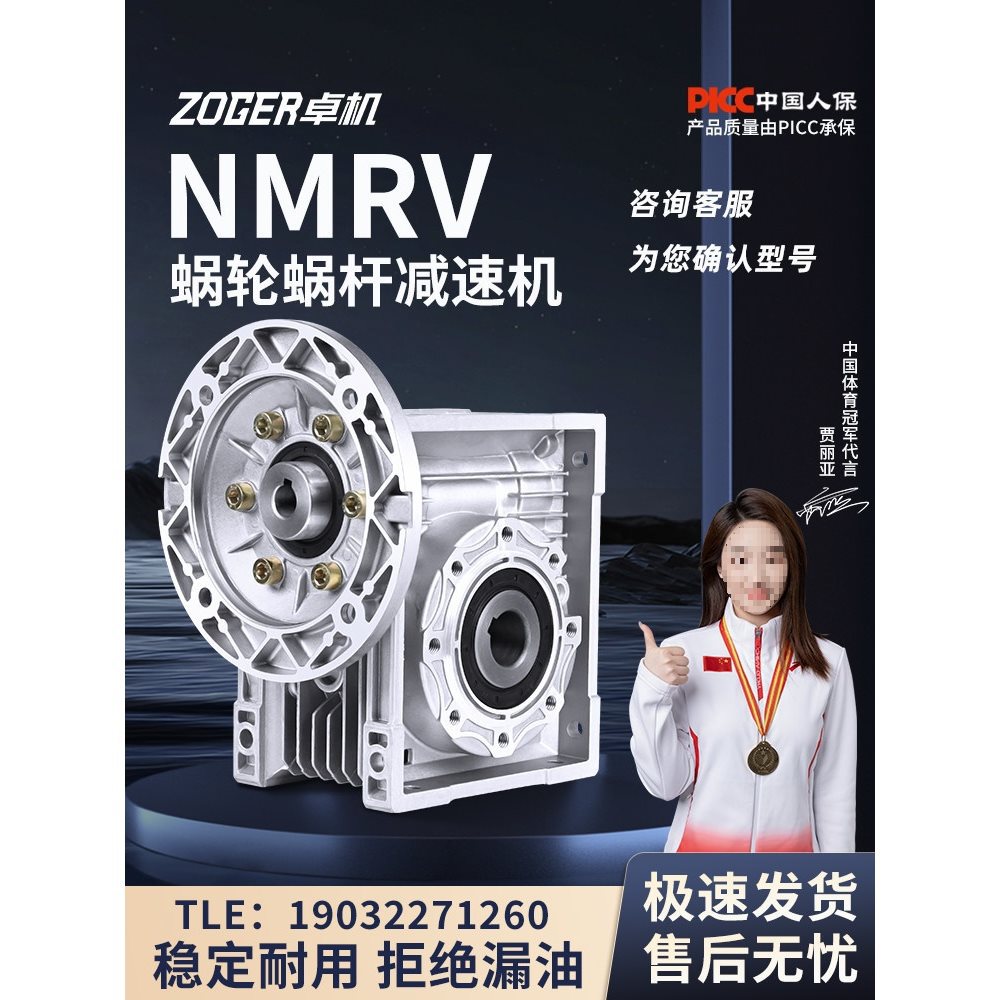 RV304050637590110减速机蜗轮蜗杆齿轮箱小型NMRV涡轮减速器