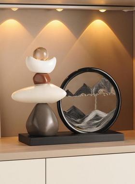 yxslyzls时来转流沙画摆视事件办公室书房客厅运酒柜电柜玄关高档