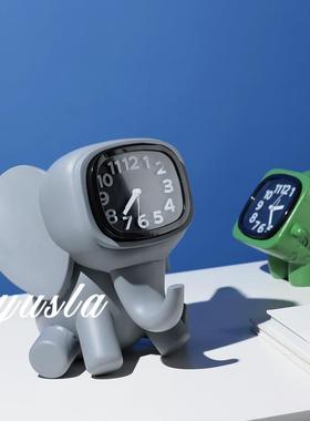 简约通可爱时表摆件儿童房样板间座台钟卡电视钟BTN柜床头软装饰