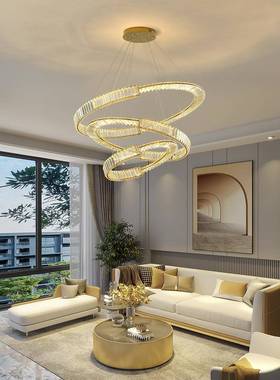 后现代轻奢水晶吊灯主客厅D60608灯简约餐极厅灯卧室师设计款简灯