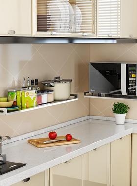 厨不房锈钢免打孔墙上调收纳架微波炉置物架料挂F767TTM9多功能烤