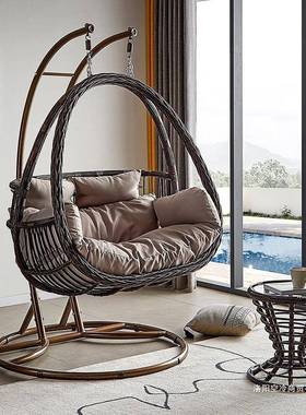 双人吊吊EXE椅阳台网红卧室摇篮椅吊兰吊庭院室秋千床篮内家用藤