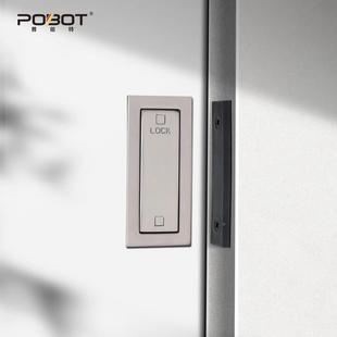 ?外挂式移门PBT-01外幽锁隐推拉门锁卧室灵门门锁内门中门藏嵌木