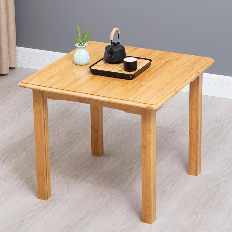 四方桌家用小方桌实木小户型正方形餐桌学习写字楠竹饭桌子经济型