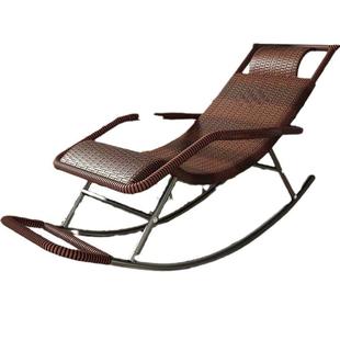 摇摇躺椅椅人椅可睡觉成庭院藤椅WEG老人编织阳台网红户外晒太阳