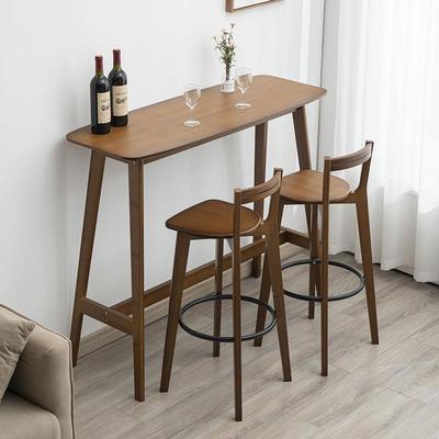 吧台桌家用小户型高脚见详情长条桌子客小厅现隔断实木阳靠窗桌简