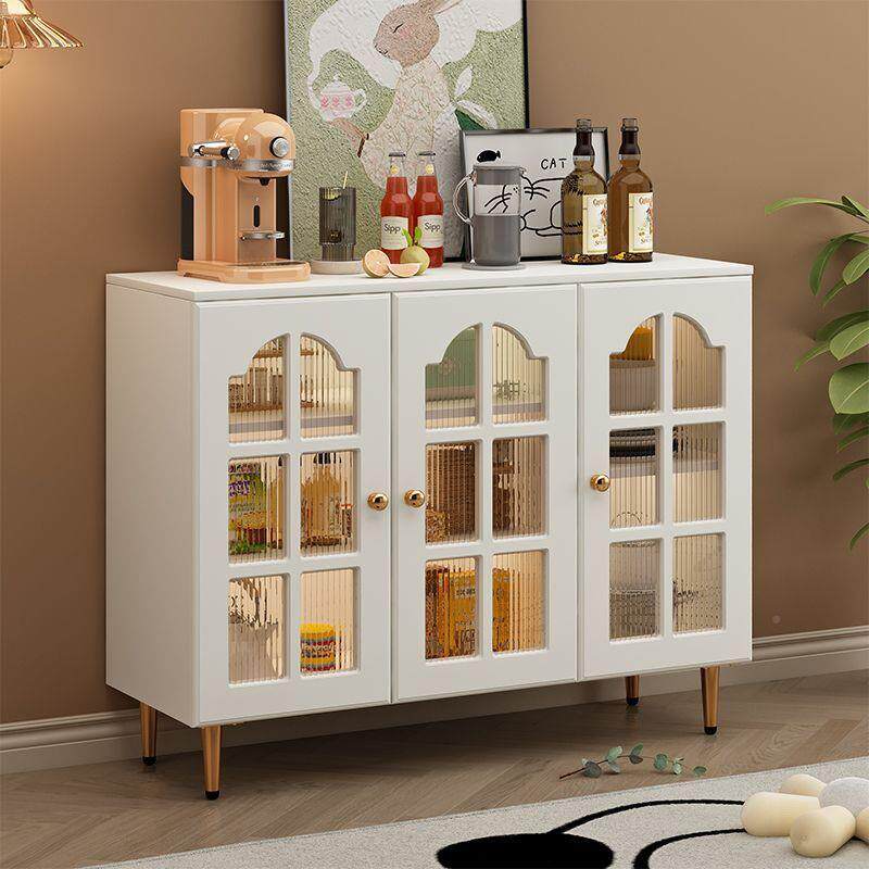 玻璃门餐边家用实木客IET厅欧式储物柜代柜现简约厨房碗边柜收纳