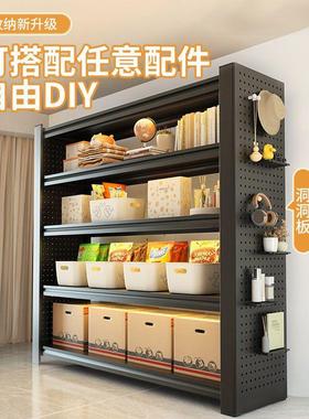 洞洞板室大容量落地多加厚厕所52280台厨房置物架阳内层家用铁架