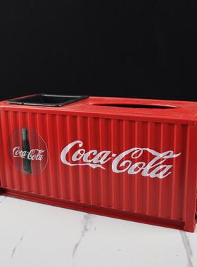 美式复古工业风工铁艺1017集装集装箱做抽盒手旧创纸意家居桌面装