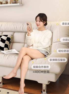 叠沙发公床发可折两用小户型客厅寓出租房简易折叠沙床懒人98516