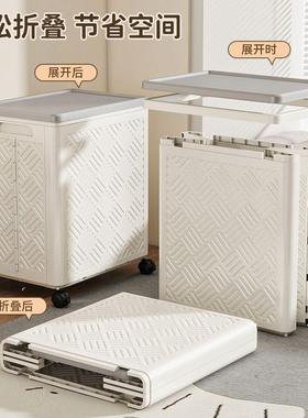 翻盖折收叠THM纳箱家用大容量衣被子整理箱玩具娃收纳娃折叠物储