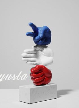 简约玄奢创意样板间客厅餐厅柜电BLF视酒柜关柜摆件柜软轻装饰品