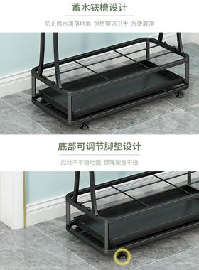 用新款雨15233架伞收纳架酒店堂家商用子长柄折叠两用组装收纳整