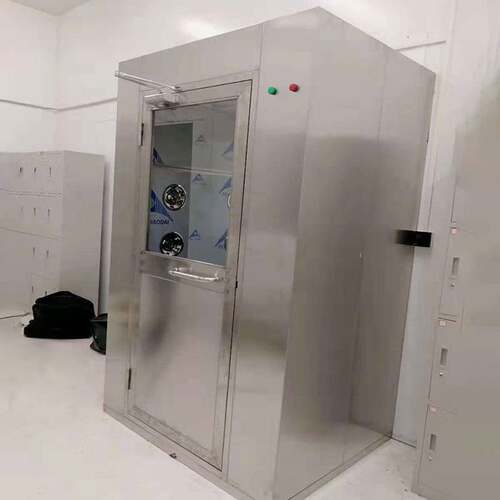风淋室单人双吹全不锈钢无尘智能风淋室双人双吹风淋房风淋门QS