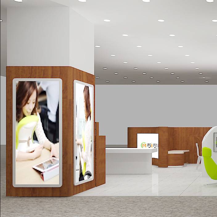母婴坊婴幼儿用品全店装修设计儿童玩具装饰品展示柜烤漆陈列架