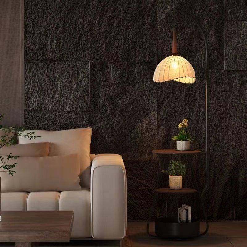 落地灯美式复古风客厅沙发旁氛围茶几灯卧室床头柜